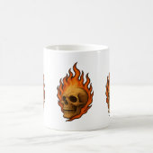 Mug Fiery Skull Bold Halloween Energy (Centre)
