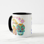 Mug Fiesta Bloom Fiesta noir et blanc (Devant gauche)