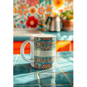 Mug Fiesta Blooms, personnalisable