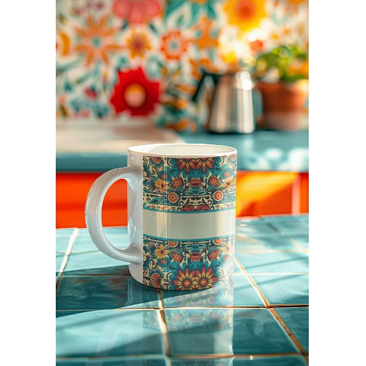Mug Fiesta Blooms, personnalisable