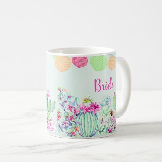 Mug Fiesta Succulente de Mariée Cactus (Devant droit)