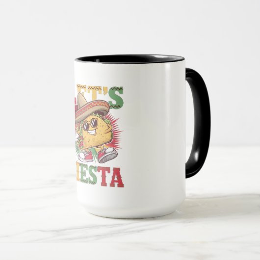 Mug Fiesta Taco Design Fun Cinco de Mayo Mexicaine (Devant droit)