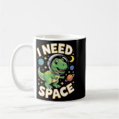 Mug Fife Life I Need Space T-rex Astronaut Outterspace (Gauche)