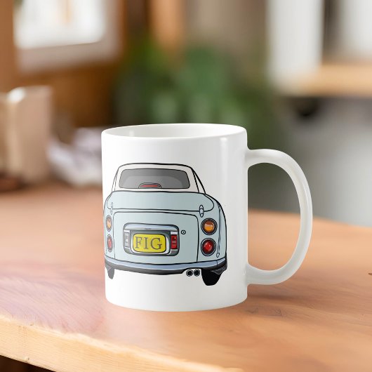 Mug Figarations Monogramme Pale Aqua Figaro Voiture