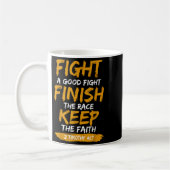 Mug Fight A Good Fight 2 Timothy 4_7 Christian Faith  (Gauche)