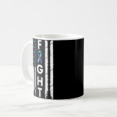 Mug Fight American Flag Ribbon Suicide Prevention Awar (Devant gauche)
