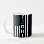 Mug Fight American Flag Ribbon Suicide Prevention Awar (Gauche)