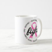 Mug Fight Breast Cancer Pink Ribbon Awareness (Devant droit)