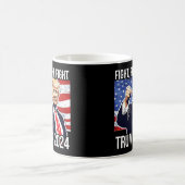 Mug Fight Fight Fight Donald Trump 2024 American Flag (Centre)