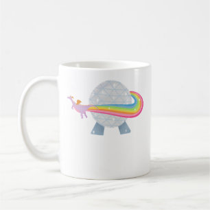 Mug Figment volant autour de la Balle Epcot avec arc-e