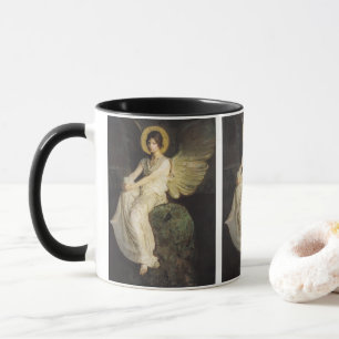 Mug Figure ailée assise sur un rocher par Abbott Thaye
