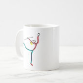 Mug Figure de bâton tournoyant (Devant gauche)