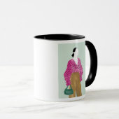 Mug Figure de mode debout - Pointe Polka haut (Devant droit)