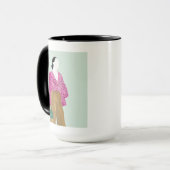 Mug Figure de mode debout - Pointe Polka haut (Devant gauche)