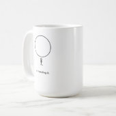 Mug Figure Minimal Sous Pression Art De Ligne Abstrait (Devant gauche)