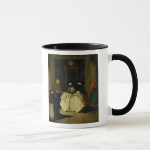 Mug Figures masquées dans un café vénitien
