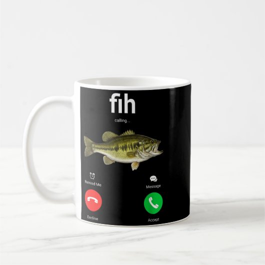 Mug Fih Calling Decline Accept Funny Phone Call Misspe (Gauche)