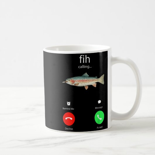Mug Fih Calling Remind Me Message Decline Accept Phone (Droite)