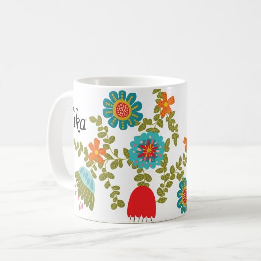 Mug Fika dans le jardin (Devant gauche)