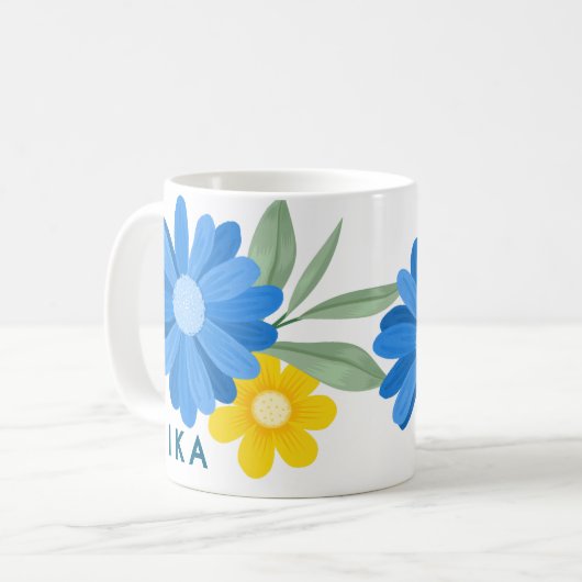 Mug Fika Fleurs (Devant gauche)