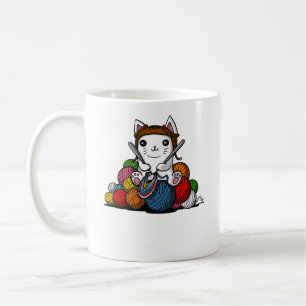 Mug Fil de chat Tricot Cute Kitten Animal