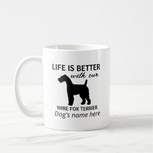 Mug Fil Fox Terrier La vie est mieux personnalisée