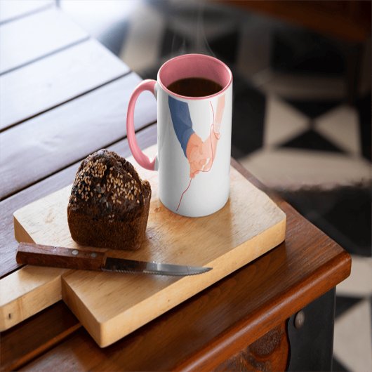 Mug Fil rouge du destin - L'amour de l'âme qui tient l