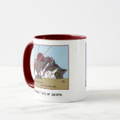 Mug Fil Tricot drôle Chat (Devant gauche)