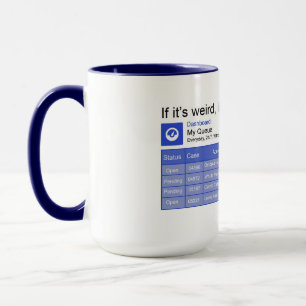 Mug File d'attente bizarre