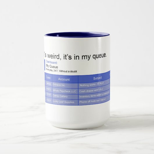 Mug File d'attente bizarre (Centre)