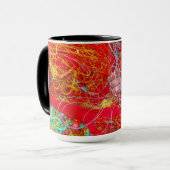 Mug Filets de pêche colorés (Devant gauche)