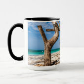 Mug Filets de pêche séchant sur la plage (Gauche)