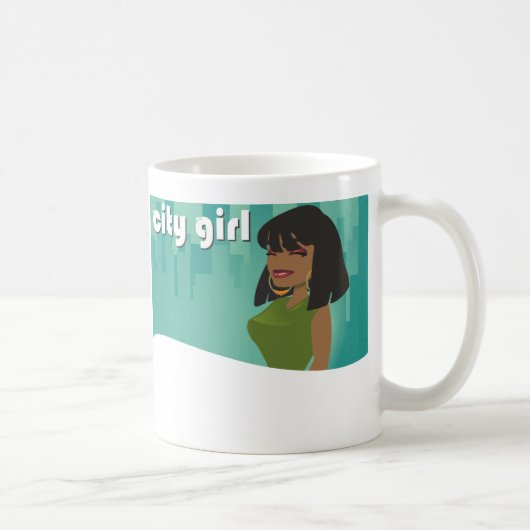 Mug fille 3 de ville (Droite)