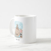 Mug Fille à bicyclette au printemps (Devant gauche)