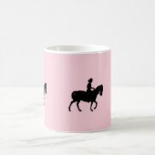 Mug Fille à cheval / Rose rose pénis (Centre)