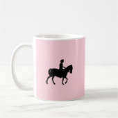 Mug Fille à cheval / Rose rose pénis (Gauche)