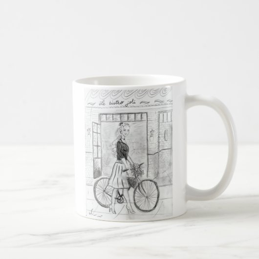Mug fille à Paris (Droite)