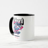Mug Fille Ado de skateboard Anime personnalisée (Devant gauche)