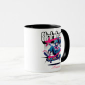 Mug Fille Ado de skateboard Anime personnalisée (Devant droit)