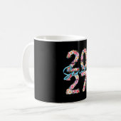 Mug Fille aînée 2027 promotion 2027 florale fleur (Devant gauche)