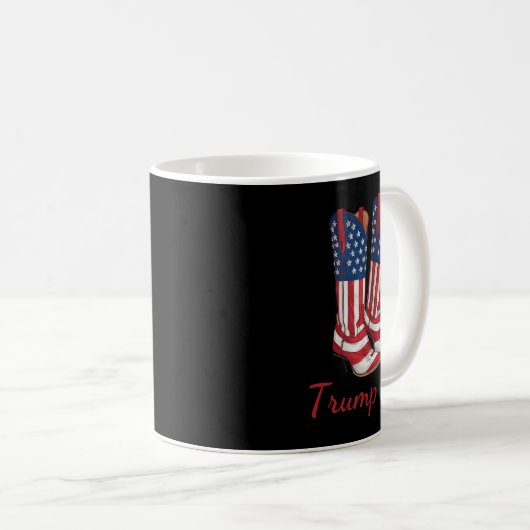 Mug Fille Américaine Drapeau Voter Trump Fille Républi (Devant droit)