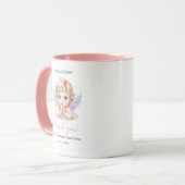 Mug Fille Angel Baptême Christening Merci Favoriser (Devant gauche)