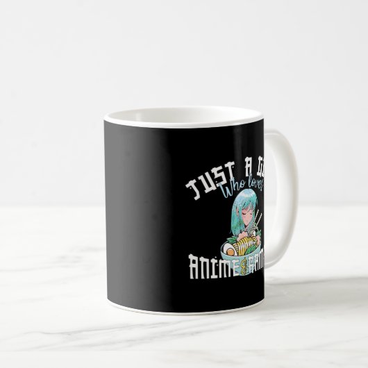 Mug Fille Anime Chemise Juste Une Fille Qui Aime Anime (Devant droit)