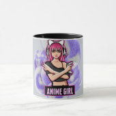 Mug Fille Anime – Conception de personnage moderne et  (Centre)