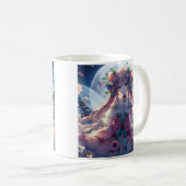 Mug Fille Anime Fleur Lune Fée (Devant droit)