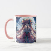 Mug Fille Anime Fleur Lune Fée (Gauche)