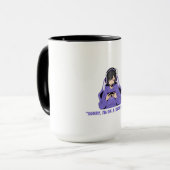 Mug Fille Anime Joueuse Art de jeu violet (Devant gauche)