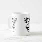 Mug Fille Antilope Adorable - Dessin Mignon à Croquer (Devant gauche)