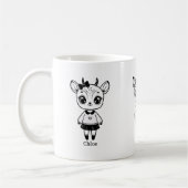 Mug Fille Antilope Adorable - Dessin Mignon à Croquer (Gauche)