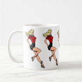 Mug Fille au charme rétro à côté, blonde bombshell (Gauche)